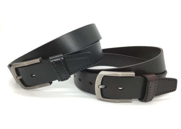 Men's Pin Buckle 140CM Casual Cowhide Leather Belt