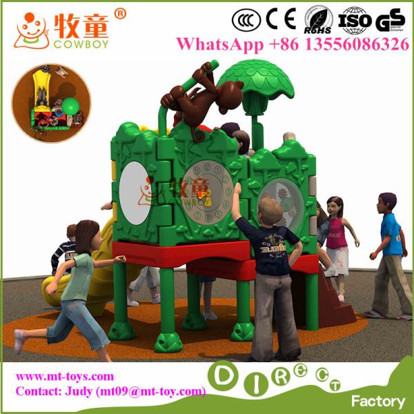 LLDPE plastic and Galvanized Steel Mini Outdoor Kids Playground Toys for Nursery