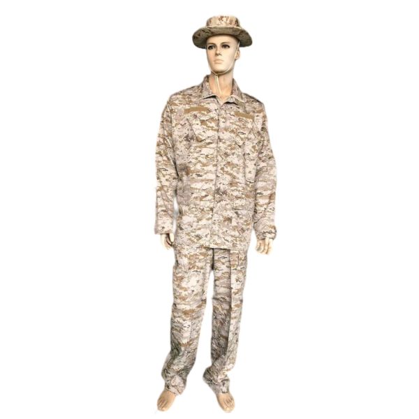 50 / 50 Nylon Cotton Fabric ACU tactical Uniform Set For Saudi Army 200gsm
