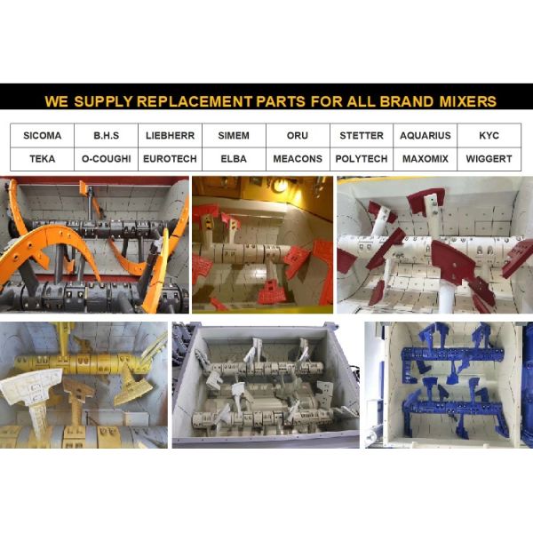 Вкладыш смесителя стали марганца частей запасной части конкретного смесителя BHS TEKA SICOMA высокий