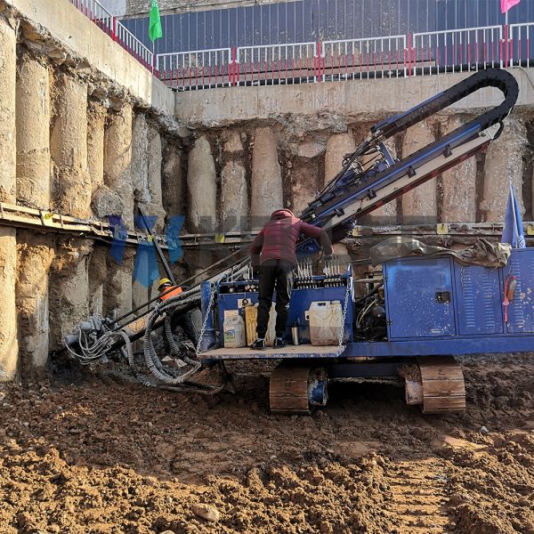 Low Price Various models Full Hydraulic Crawler Mobile Anchoring drilling rig for Self drilling anchor bars