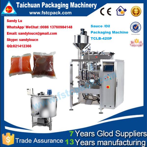 Automatic cooking oil packaging machine ,Hot sell vegetable oil packing machine