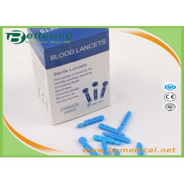 Surgical Sterile Blood Collection Supplies , Plastic Twist Top Disposable Blood Lancet