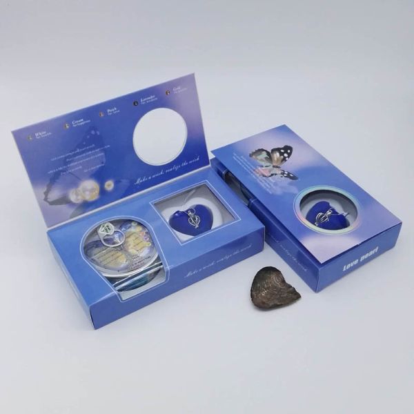 DIY Freshwater Pearl Jewelry Gift Love Pearl Necklace Set Oyster Drop Pendant Prefect Gifts