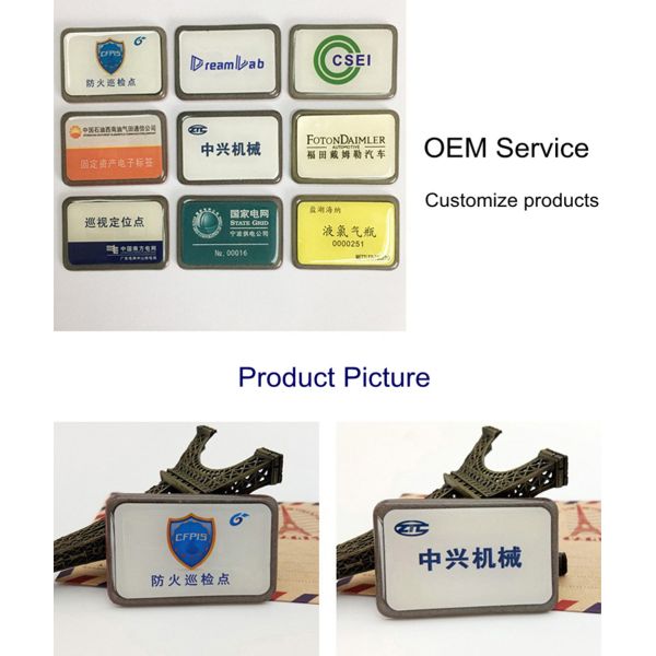 13.56MHz ISO 15693 Soft Epoxy on-Metal RFID Tag for Gas Cylinder Management