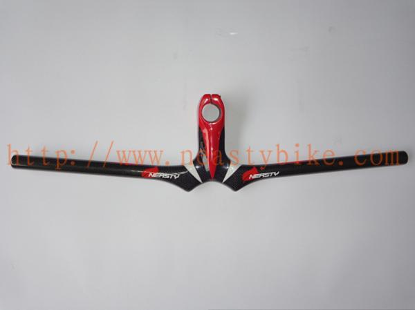 HB-NT14bicycle parts full carbon bicycle handlebar cycling MTB bike handlebar  in red