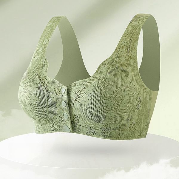 2025 New Arrival Front Closure Bra for Women Lace Seamless Women Sporty Wire Free Middle Age Ladies Women Bra