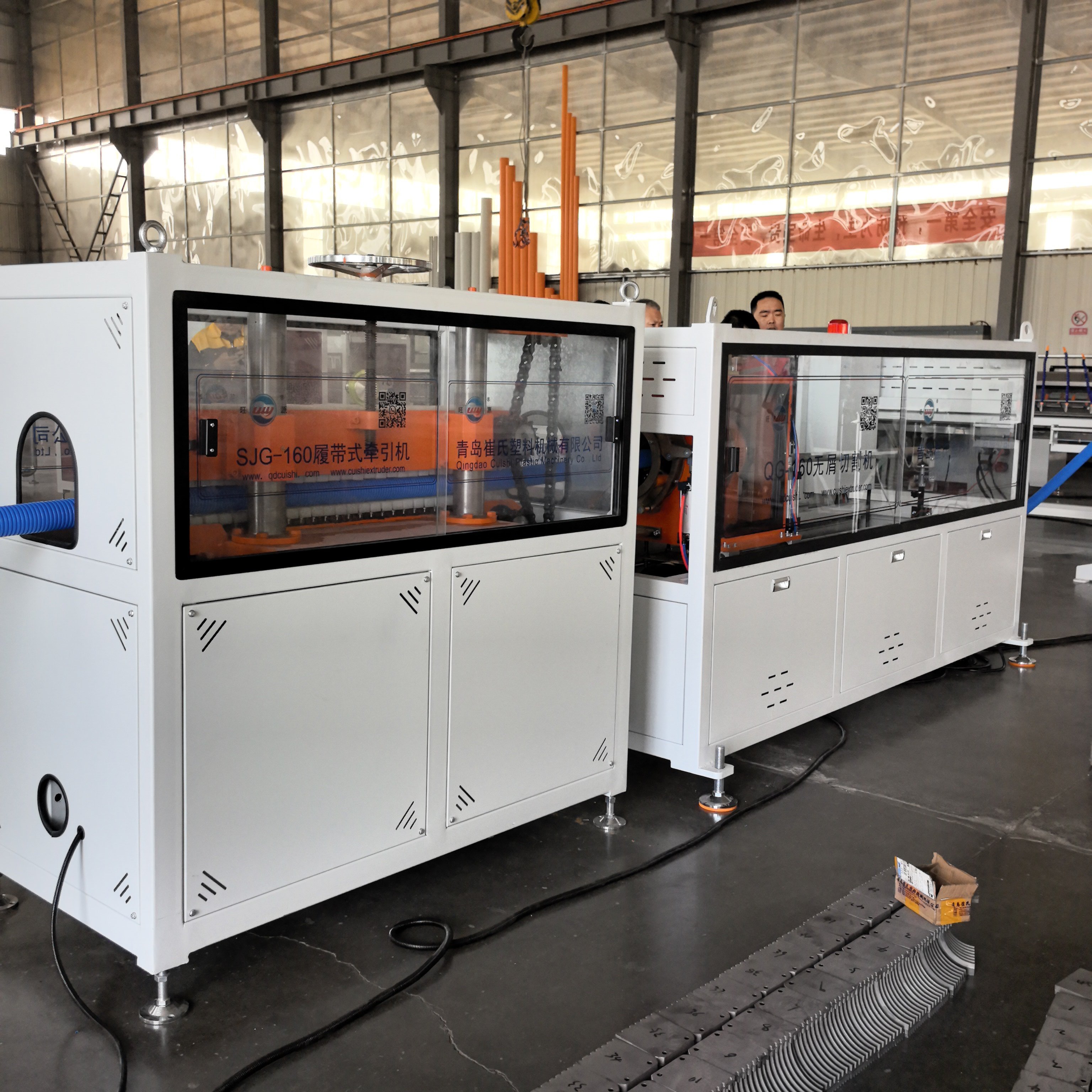 Energy Saving HVAC Ventilation Corrugated Pipe Extrusion Machine Plastic Air Duct Production Line