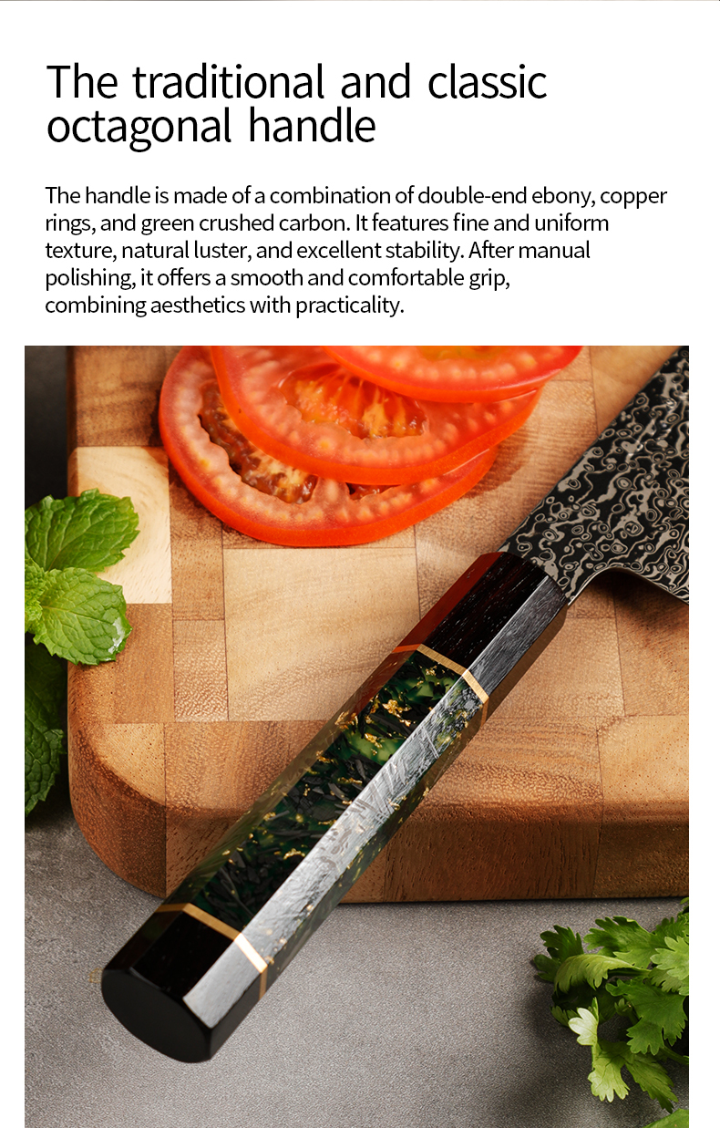 Longyichang N690 Powder Steel Gyuto Knife Hand‑Forged Japanese Chef’s Knife for Modern Kitchen