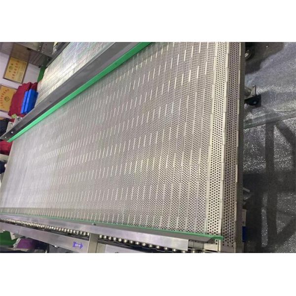 Stainless Steel Perforated Chain Link Plate Conveyor Belt Hinged Plate Mesh Belt
