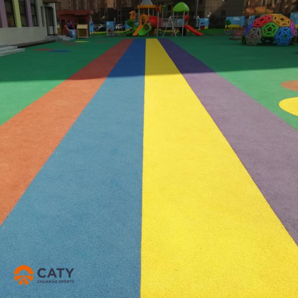 Anti UV Athletic Running Track Playground Materials Wear Resistant EPDM Rubber Granules