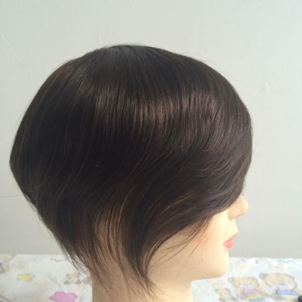 Elegant-wig top quality Indian remy hair piece super thin skin v-looped toupee for men