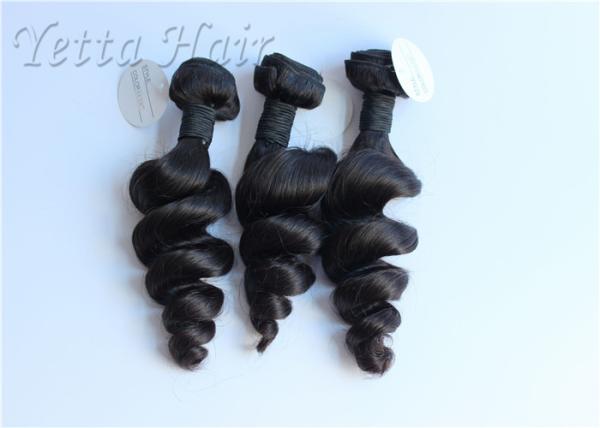 As extensões malaias do cabelo de Remy do Virgin não processado de 100% molharam e ondulado nenhuma mistura