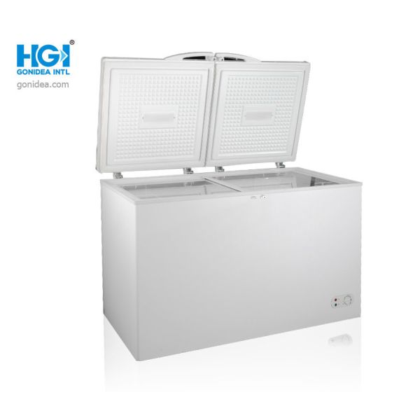 Commercial Freezer Double Door Chest Freezer 352L Model Bd/Bc-352dq