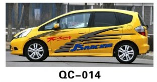 Waterproof Respect PVC Car Body Sticker QC-014A / Car Decoration