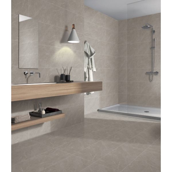 Ресторан 400x800 мм Серая Внутренняя стена Современные плитки Мягкая глазурная керамическая плитка