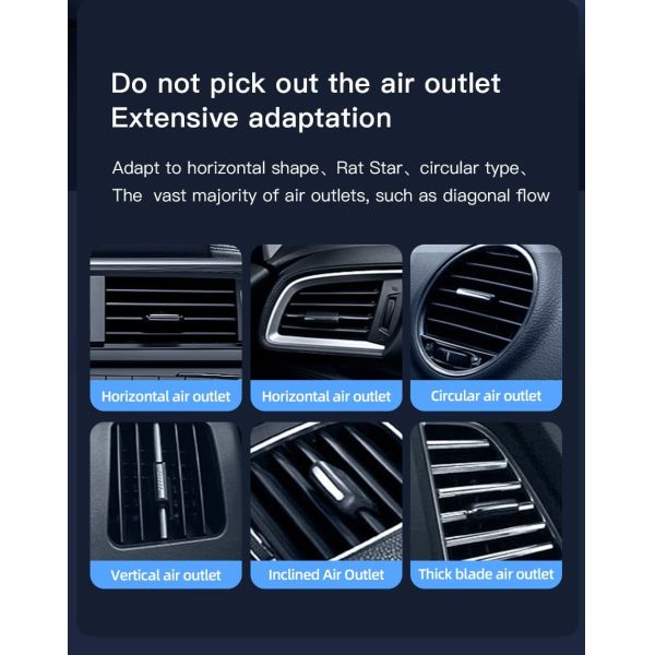Magnetic Wireless Car Charger Mount 360° Rotation Car Phone Holder