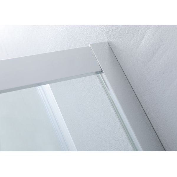 Curved Corner Shower Enclosure , 900x900x2000mm Shower And Bath Enclosures chrome aluminium