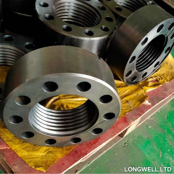 Mud Pump Cylinder Head Flange AH36001-05.02 45 Steel Forging Mud Pump Spare Parts