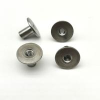 Collar Hollow Stainless Steel Rivet T Cap ANSI Standard 1.583g Weight 13x10mm Hollow Tubular Rivets Steel Bushing