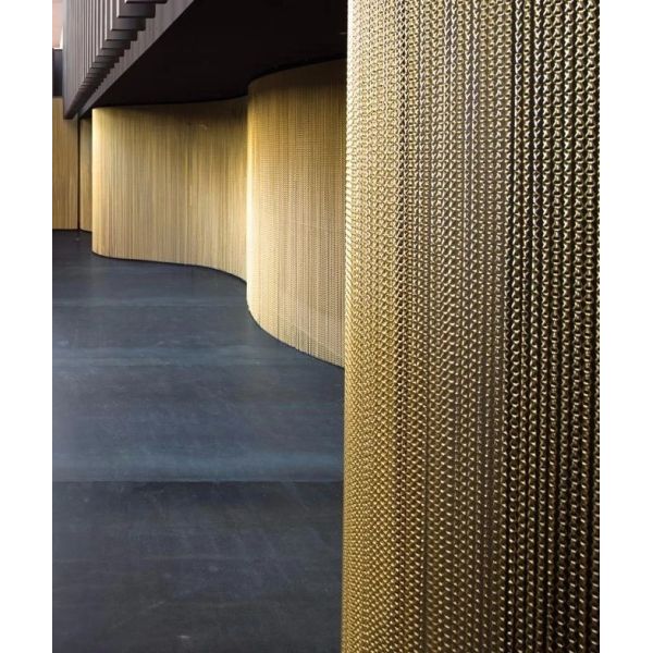 Door Curtain 1.6mm Decorative Mesh Architectural Stainless Steel Wire Screen