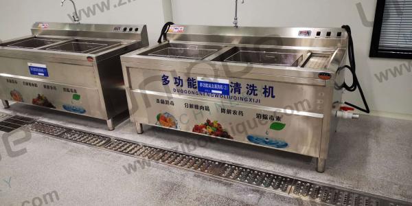 Stainless Steel Vegetable Fruit Mini Washing Machine With Ozone for 200-400kg/h Capacity