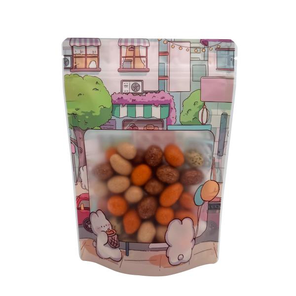 HP Digital printing Recyclable Food Stand Up Pouches For Herbs  Snack Tea Spices Pet Food And Candies