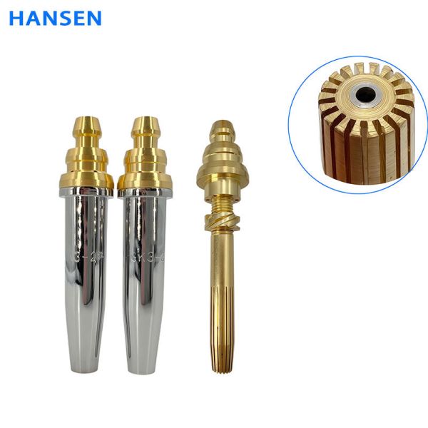 G03 Machine-Use Equal-Pressure Split-Type Stainless Steel Cutting Nozzle with Brass Core and Electroplated Copper Shell – Flame Cutting Torch Tip for CNC & Semi-Automatic Metal Cutting