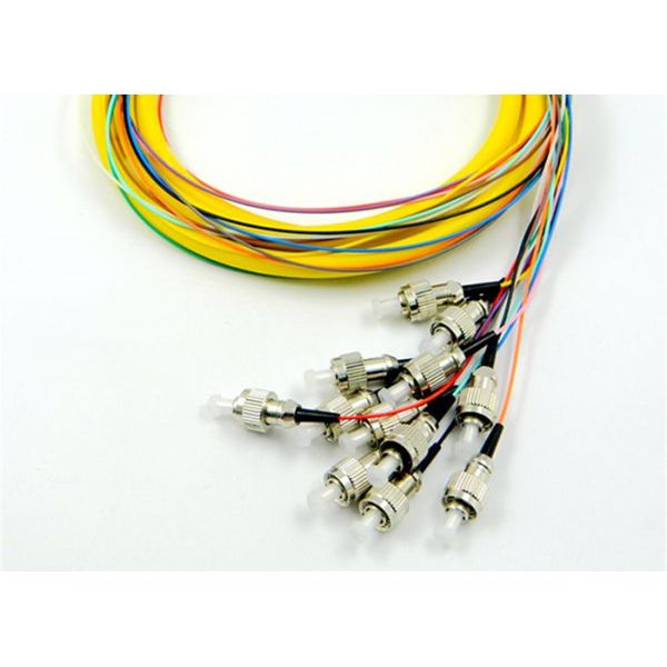FC UPC Single Mode Fiber Jumpers Yellow Color 50dB Return Loss Custom Length
