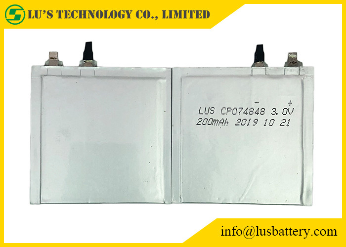 CP074848 3.0V Lithium Limno2 Batteries 200mah LiMnO2 For ID Card