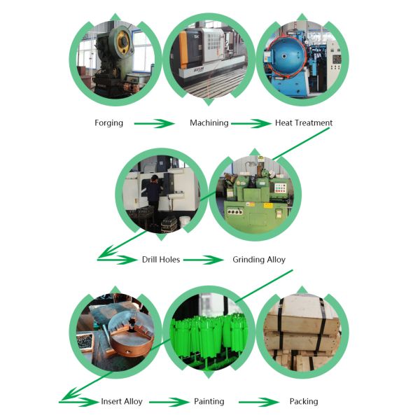 Сплющенная высокая износостойкость добычи угля короткой юбки 38мм стали углерода бурового наконечника 11° кнопки