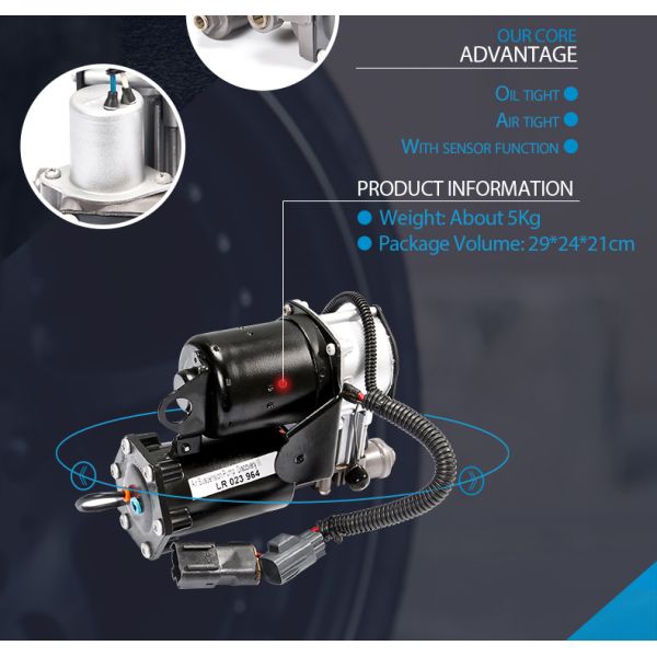 Насос Оиллесс ОЭ# ЛР023964 компрессора подвеса воздуха стали/Ланд Ровер пластмасс