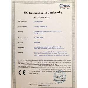 Guangzhou Xincheng Inflatable Amusement Equipment Co., Ltd Certifications