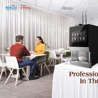 Máquina vendedora de café fresco para preparar café conveniente no escritório