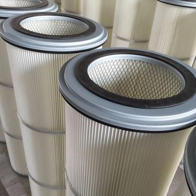 Sand Blasting Industrial Air Filter Cartridges / Pleated Filter Bags Dust Collectors
