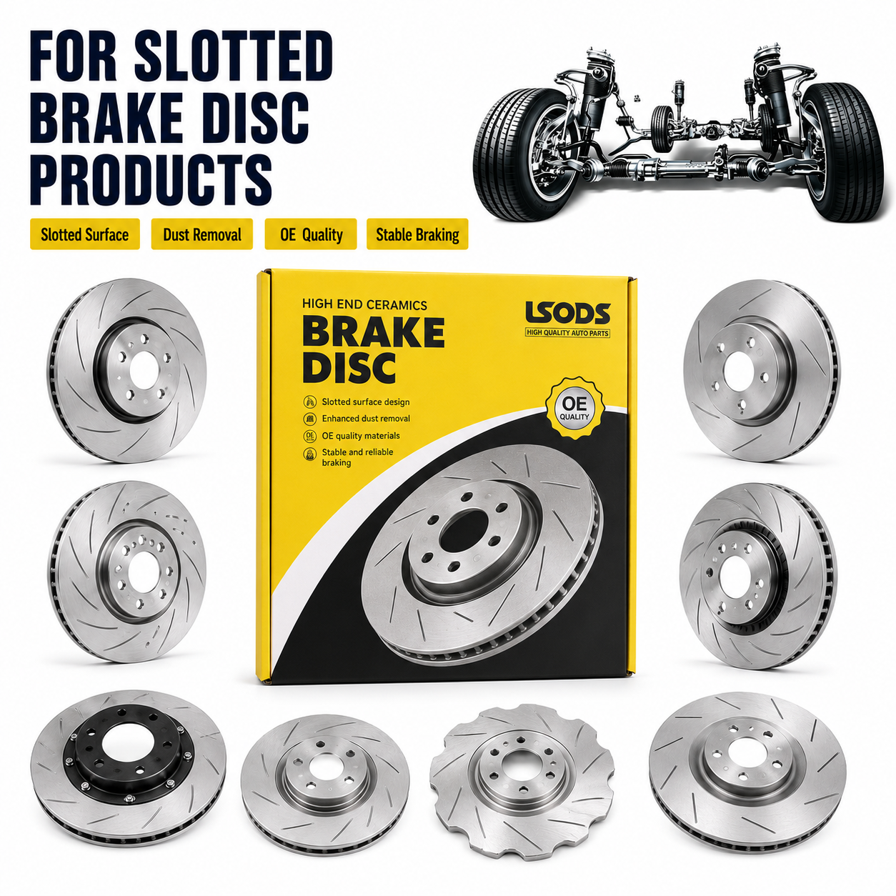 OEM Auto Cooling System Auto Brake Disc Replacement For Passenger Cars 43512-06130