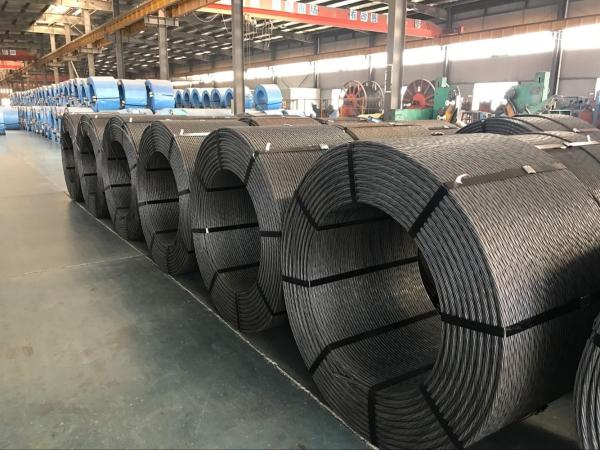 Galvanized 7 PC Strand Wire ASTM A416 Prestressed Steel Wire For Concrete