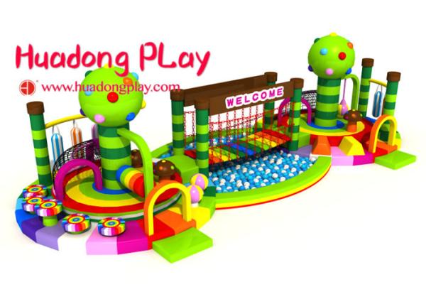 Climbing Kindergarten Early Childhood Playground Equipment  With Ball Pool Colorful
