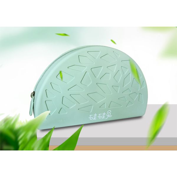 Сумка хранения tableware младенца щетки макияжа большой емкости сумки силикона модных женщин стиля молнии портативная косметическая