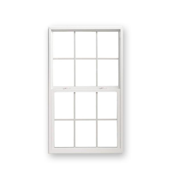 Gray Fibreglass Top Bullet Proof Single Hung Windows with Energy and Anti Theft Features