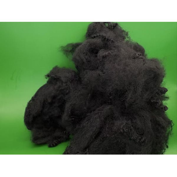 Virgin Black 4D 51mm Low Melt Polyester Fiber with Custom Size for Bedding Core Furniture Upholstery and Soft Toy Stuffing