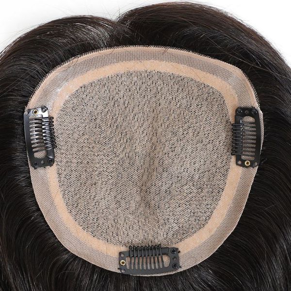 Women Heavy Density Toupee Hair Extensions with Virgin Hair Straight from Manufacture