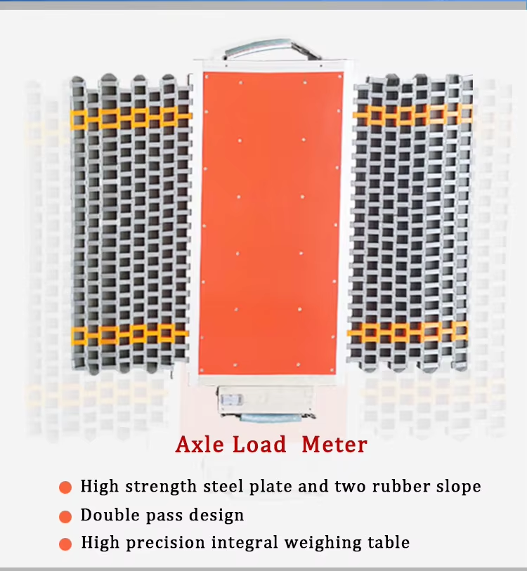 Wireless Portable Axle Load Scales with Touchable Touch Screen and Rechargeable Battery