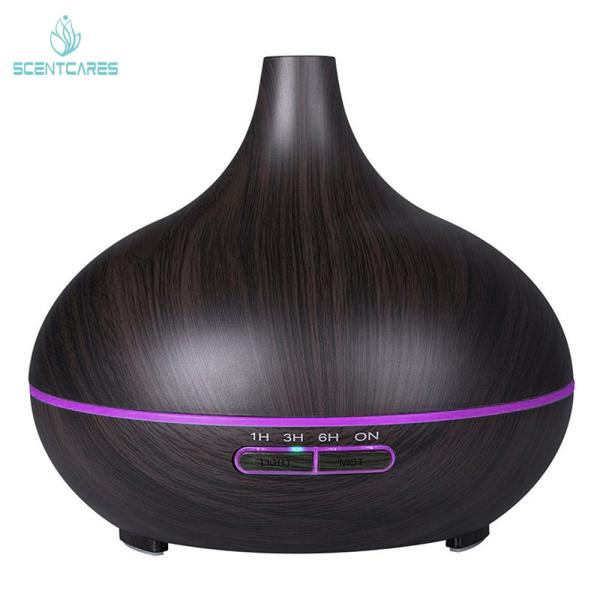 Humidificador ultrassônico de madeira 0.65A do aroma do ar da grão 300ml 50ml/H