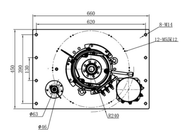 Heavy Duty Single AGV Steering Wheel Assembly Drive Vertical Series 8000W