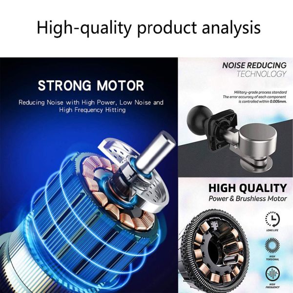 Оружие массажа мышцы ткани электрического Massager тела вибрации регулируемое глубокое