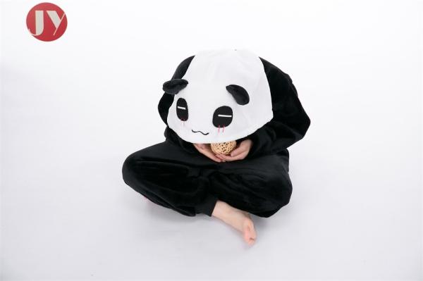 100% Polyester Flannel Fleece Fabric Kids Cute Panda Onesie Winter keep warm Animal Christmas Cosplay pajamas