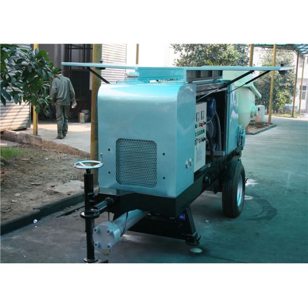 Intelligent Power Control System Concrete Pumping Equipment , 36 m3/ h Electric Portable Cement Pump
