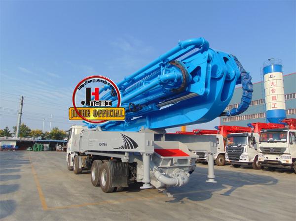 Concrete Pump Truck China JIUHE 56M Concrete Pump Truck Cement Boom Truck Concrete Pumping Equipment