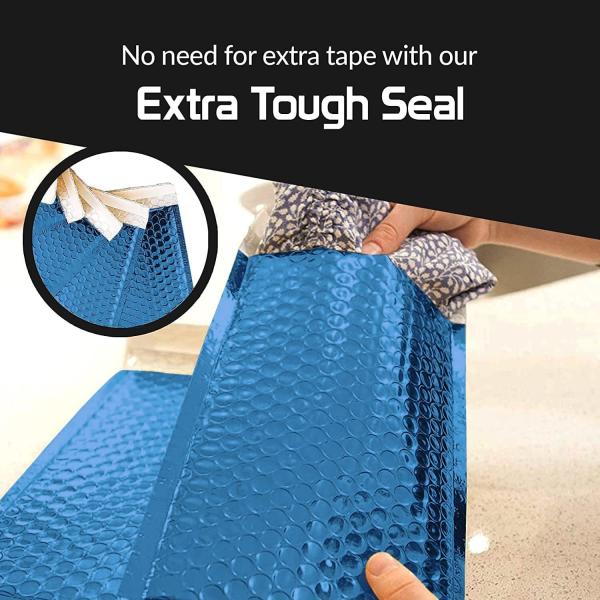 CTCX Insulated Mailers Bubble Padded Envelopes Aluminum Foil Bubble Mailing Bag  Custom Silver Metallic Bubble/Buble Mailer